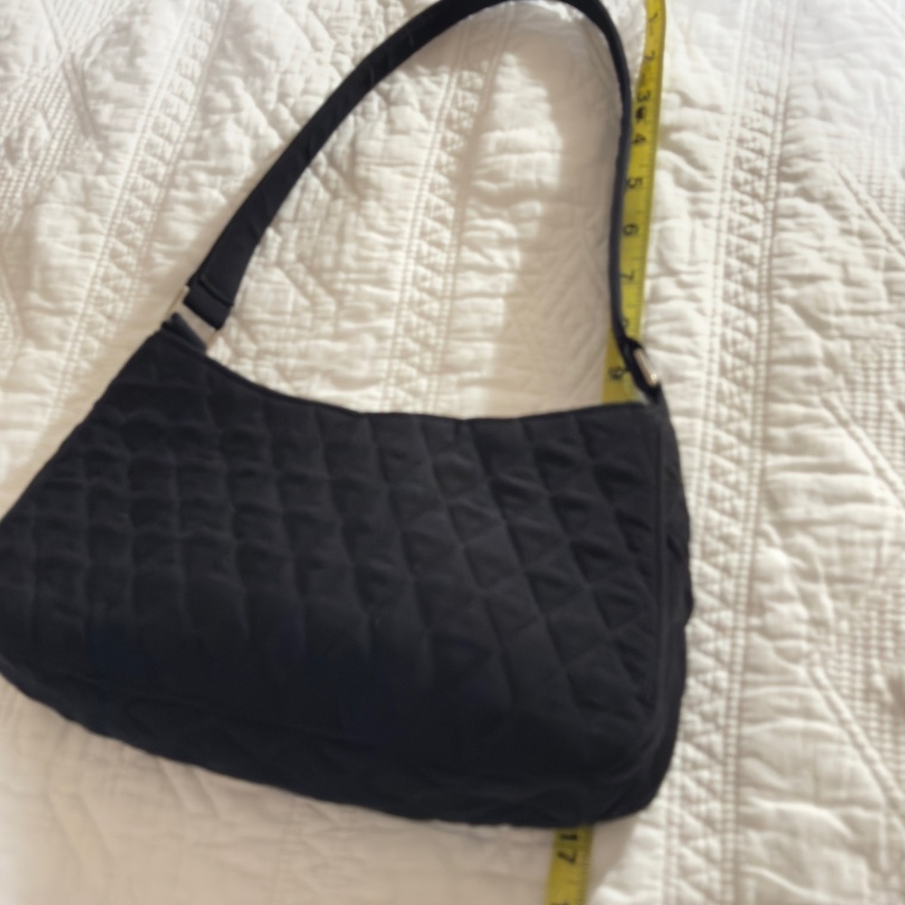 Classic Black Quilted Shoulder Bag - Picture 2 of 2
